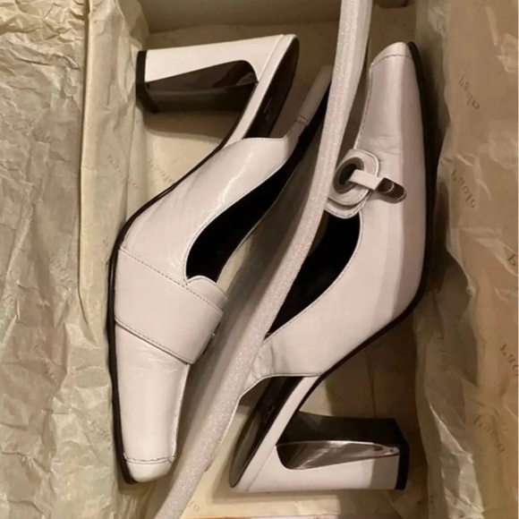 Linea Paolo Off White Kid Pumps - Size 7 - Picture 7 of 7